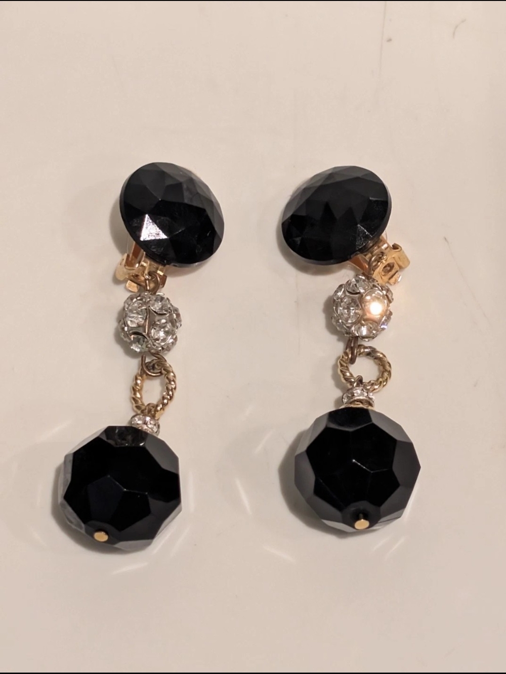 Vintage Les Bernard Signed Clip On Earrings, Beautiful!